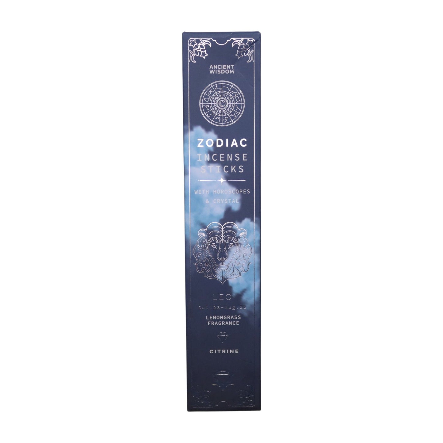 Lemongrass Zodiac Gemstone Crystal Incense - Leo