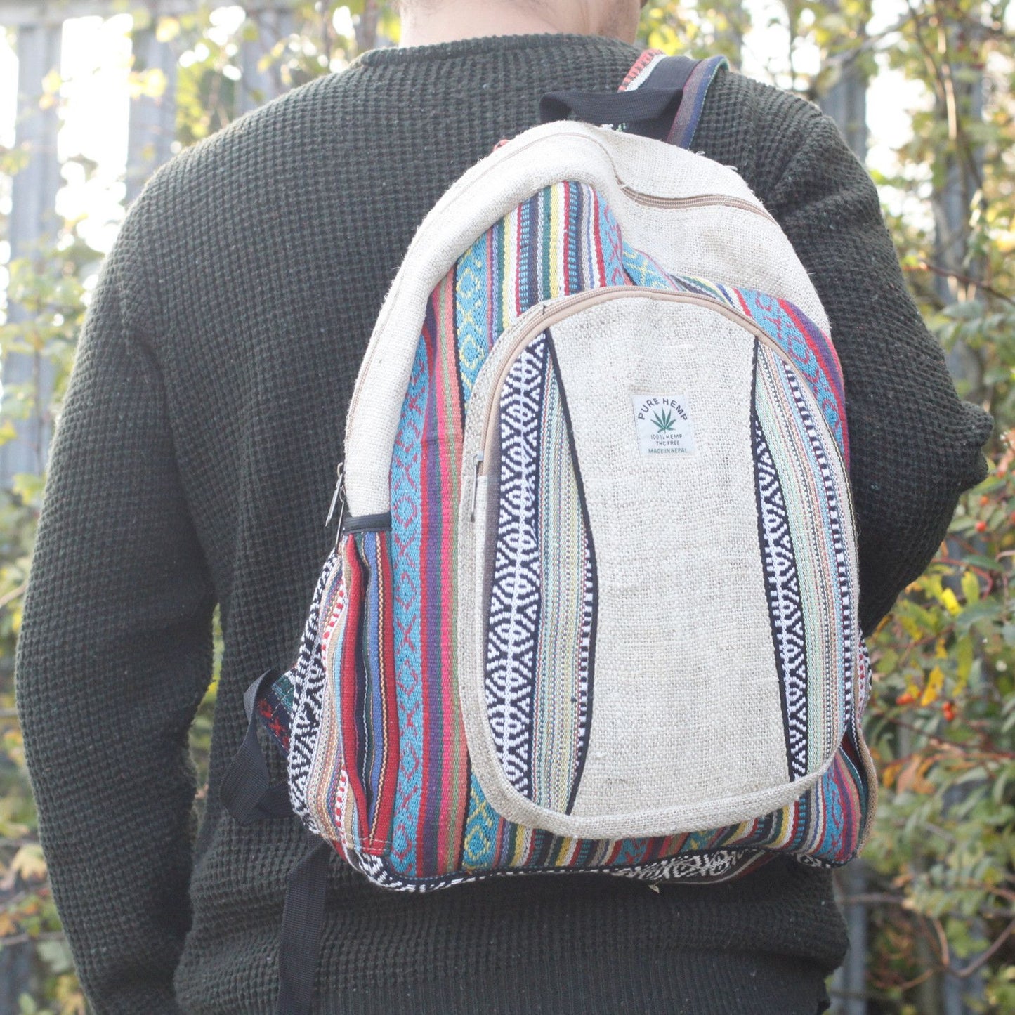Large Backpack - Hemp & Cotton (assorted)