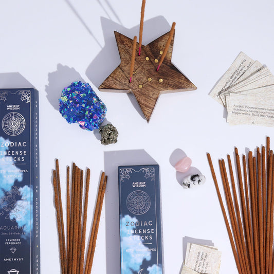 Olibanum Zodiac Gemstone Crystal Incense - Scorpio