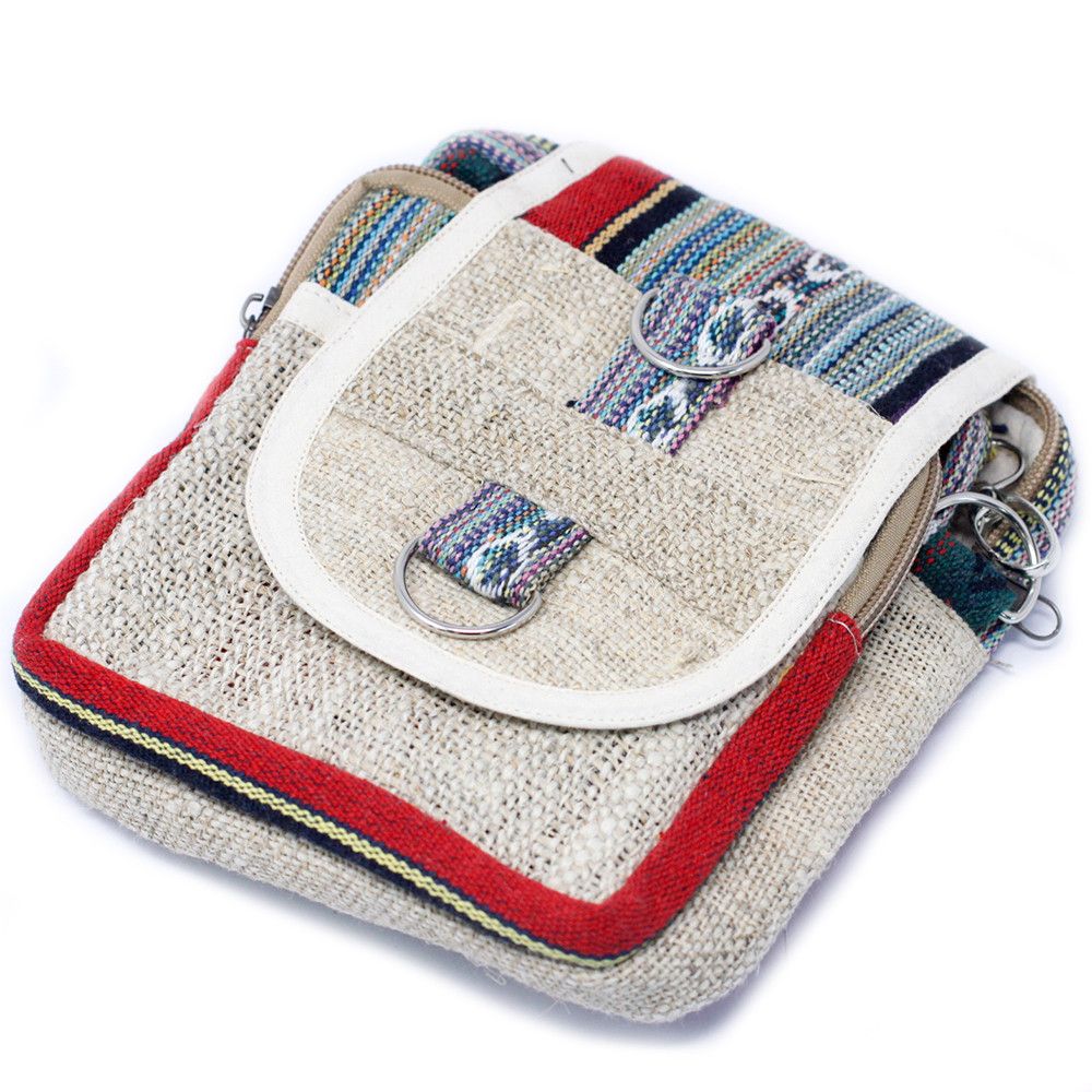 Body-Cross Travel Bag - Hemp & Cotton (assorted)