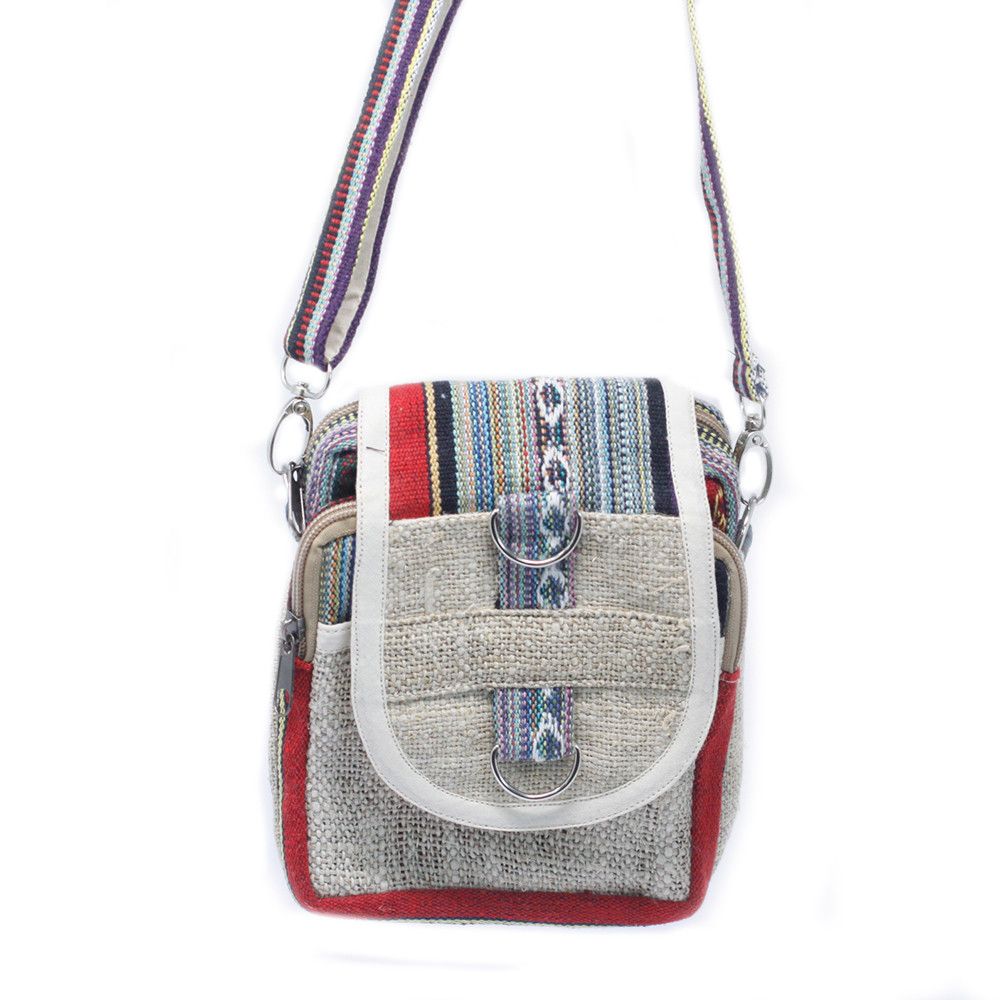 Body-Cross Travel Bag - Hemp & Cotton (assorted)